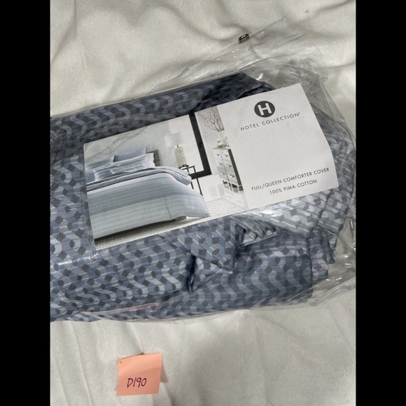 NIB‎ Hotel Collection Parallel Full/Queen Duvet Cov - Picture 1 of 10